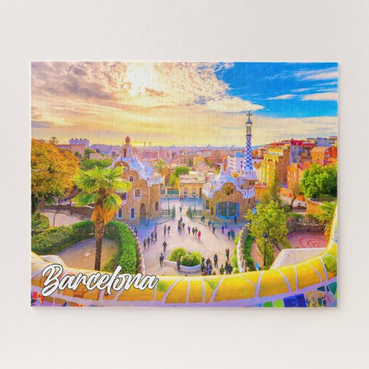 Puzzle Parc Guell, Barcelone, Espagne (Horizontal)
