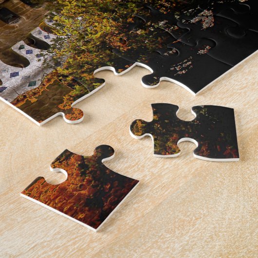 Puzzle Parc Güell Gaudí Barcelone. (Côté)