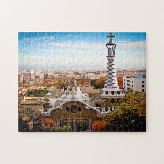 Puzzle Parc Güell Gaudí Barcelone. (Horizontal)