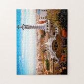 Puzzle Parc Güell Gaudí Barcelone. (Vertical)