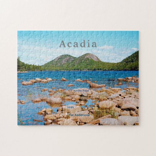 Puzzle Parc national Acadia Grey Jordan Pond Maine (Horizontal)