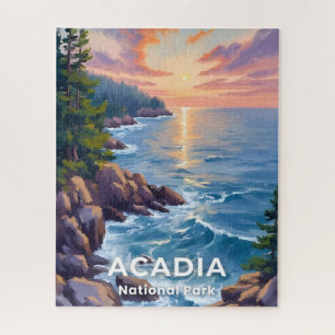 Puzzle Parc national d'Acadia Maine Peinture Art de voy