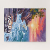 Puzzle Parc national d'Acadia | Otter Cliffs Voyage dans (Horizontal)