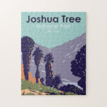 Puzzle Parc national de Joshua Tree Cottonwood Springs Oa<br><div class="desc">OEuvre vectorielle Joshua Tree. Le parc porte le nom des Josués torsadés et embrouillés de la région,  le parc côtoie le désert du Colorado à pointes de cactus et le désert de Mojave.</div>