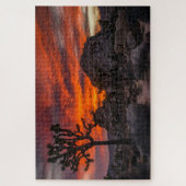 Puzzle Parc national de Joshua Tree Coucher de soleil rou (Vertical)