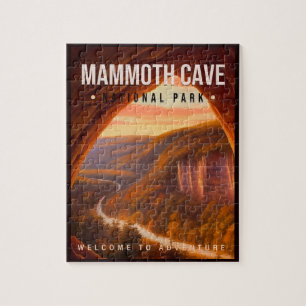 Puzzle Parc national de Mammoth Cave Kentucky Vintage