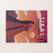 Puzzle Parc national de Tikal Guatemala Vintage (Horizontal)