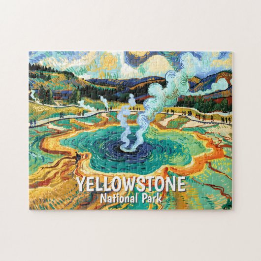 Puzzle Parc national de Yellowstone Source chaude Art Van (Horizontal)