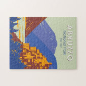Puzzle Parc national des Abruzzes Italie Voyage Art Vinta (Horizontal)