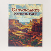 Puzzle Parc national des Canyonlands Utah Moab Retro (Vertical)