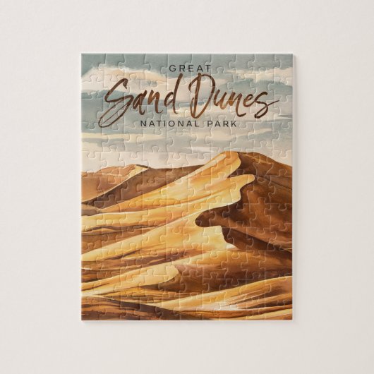 Puzzle Parc national des Dunes de sable Great Sand (Vertical)