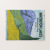 Puzzle Parc national des Lacs-Waterton Canada Voyage Vint (Horizontal)