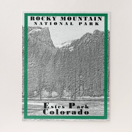 Puzzle Parc national des Rocheuses - 16x20 - 520 pcs (Vertical)
