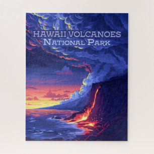 Puzzle Parc national des volcans d'Hawaii Big Island Retr
