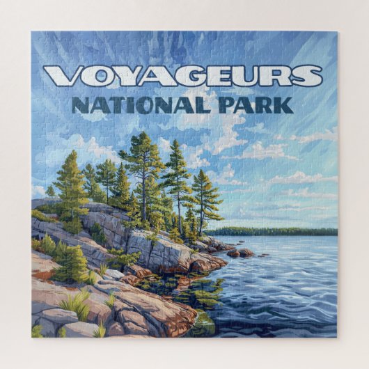 Puzzle Parc national des Voyageurs Rainy Lake Minnesota (Vertical)
