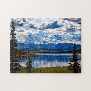 Puzzle Parc national du Denali Alaska Sky Clouds Mountain