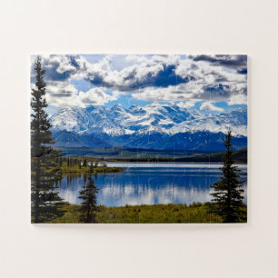 Puzzle Parc national du Denali Alaska Sky Clouds Mountain