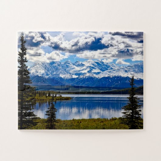 Puzzle Parc national du Denali Alaska Sky Clouds Mountain (Horizontal)