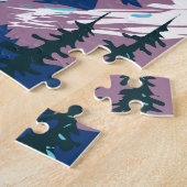 Puzzle Parc national du Glacier Canada Tourisme Vintage (Côté)