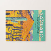 Puzzle Parc National Du Saguaro Cactus Au Printemps Vinta (Horizontal)