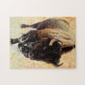 Puzzle Parc national extérieur American Bison Nature (Horizontal)