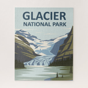 Puzzle Parc national Glacier Art de voyage