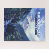 Puzzle Parc national olympique Montagnes Washington Vinta (Horizontal)