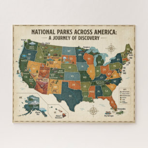 Puzzle Parcs nationaux à travers l'Amérique
