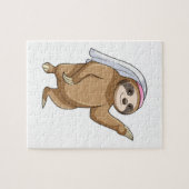 Puzzle Paresseux comme mariée avec voile (Horizontal)