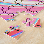 Puzzle Parfait Design Pink Swirl (Côté)
