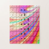 Puzzle Parfait Design Pink Swirl (Vertical)