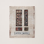 Puzzle parfaitement imparfait - Abstrait Brown<br><div class="desc">Un design abstrait moderne dans les tons rouille,  beige et neutre sur un arrière - plan texturé. Il est écrit "Parfaitement imparfait".</div>