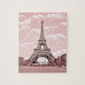 Puzzle Paris dans Tour Eiffel rose (Vertical)