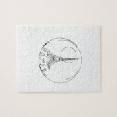 Puzzle paris dans une boule de verre (Horizontal)