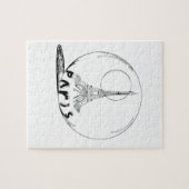 Puzzle paris dans une boule de verre (Horizontal)