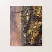 Puzzle Paris France Skyline Tour Eiffel Ciel rose 11"x14" (Vertical)