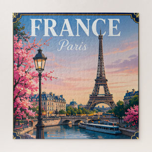 Puzzle 🗼 Paris France Souvenir de voyage à la Tour Eiffe