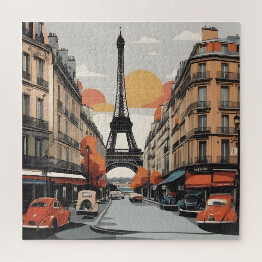 Puzzle Paris poster vintage (Vertical)