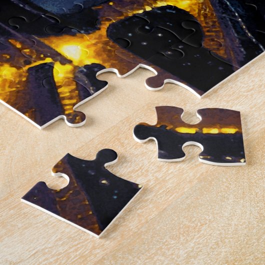 Puzzle Paris sous un ciel bleu turquoise (Côté)