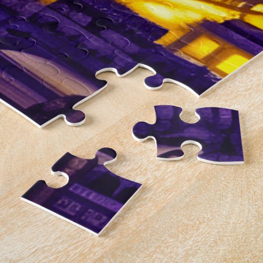 Puzzle Paris sous un ciel étoilé violet (Côté)