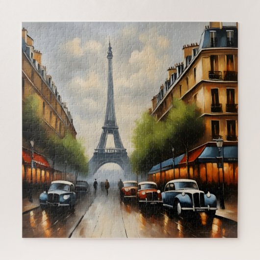 Puzzle Paris vintage aquarelle (Vertical)