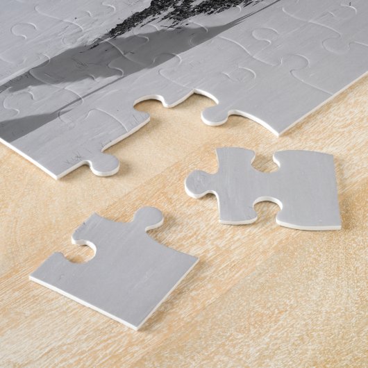 Puzzle Park Benches Among a Mid Winters Scene Family Fun (Côté)