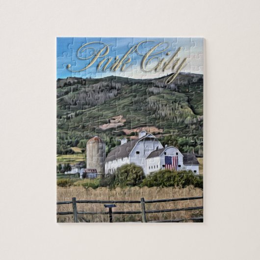 Puzzle Park City Barn (Vertical)