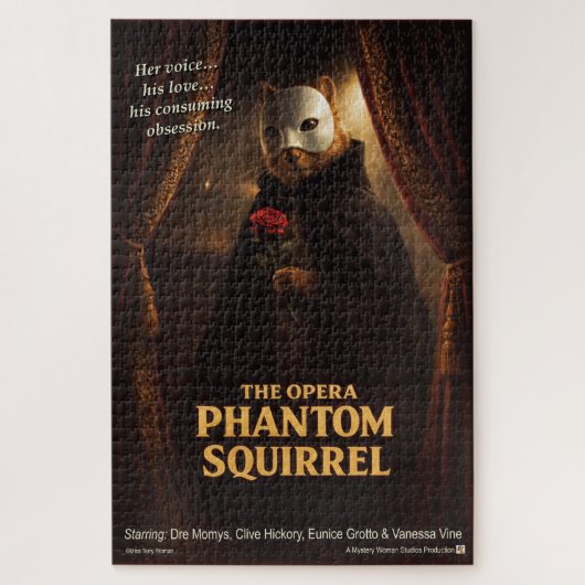 Puzzle Parodie de l'Opéra Fantôme Écureuil (Vertical)