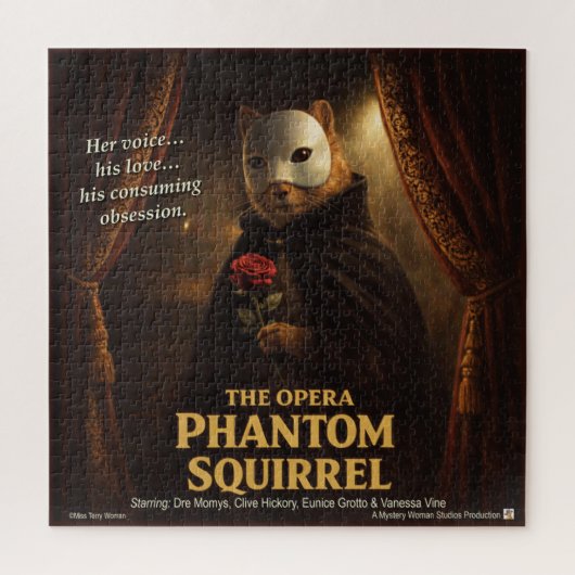 Puzzle Parodie de l'Opéra Fantôme Écureuil (Vertical)