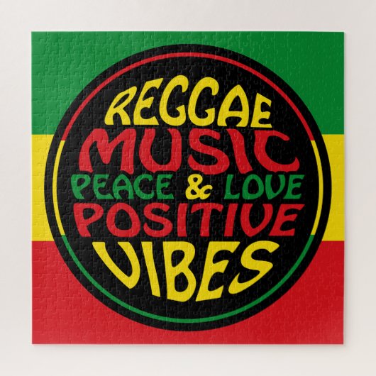 Puzzle Paroles Positives de Musique Reggae (Vertical)