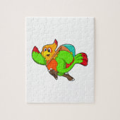 Puzzle Parrot as Hiker (Vertical)