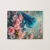 Puzzle Parrot bleu et bébés (Horizontal)