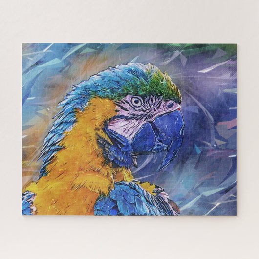 Puzzle Parrot bleu Macaw (Horizontal)