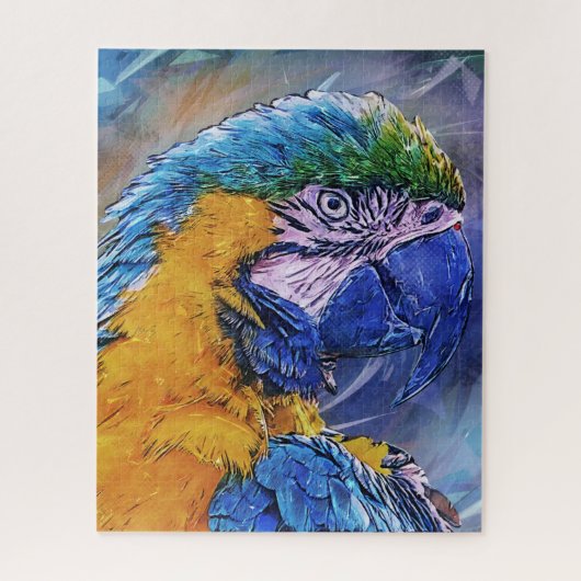Puzzle Parrot bleu Macaw (Vertical)